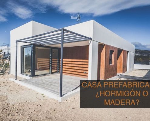 casa prefabricada de madera o de hormigon