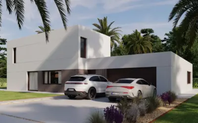 Casa de hormigón con garaje: diseño, confort y funcionalidad en una vivienda de alto nivel