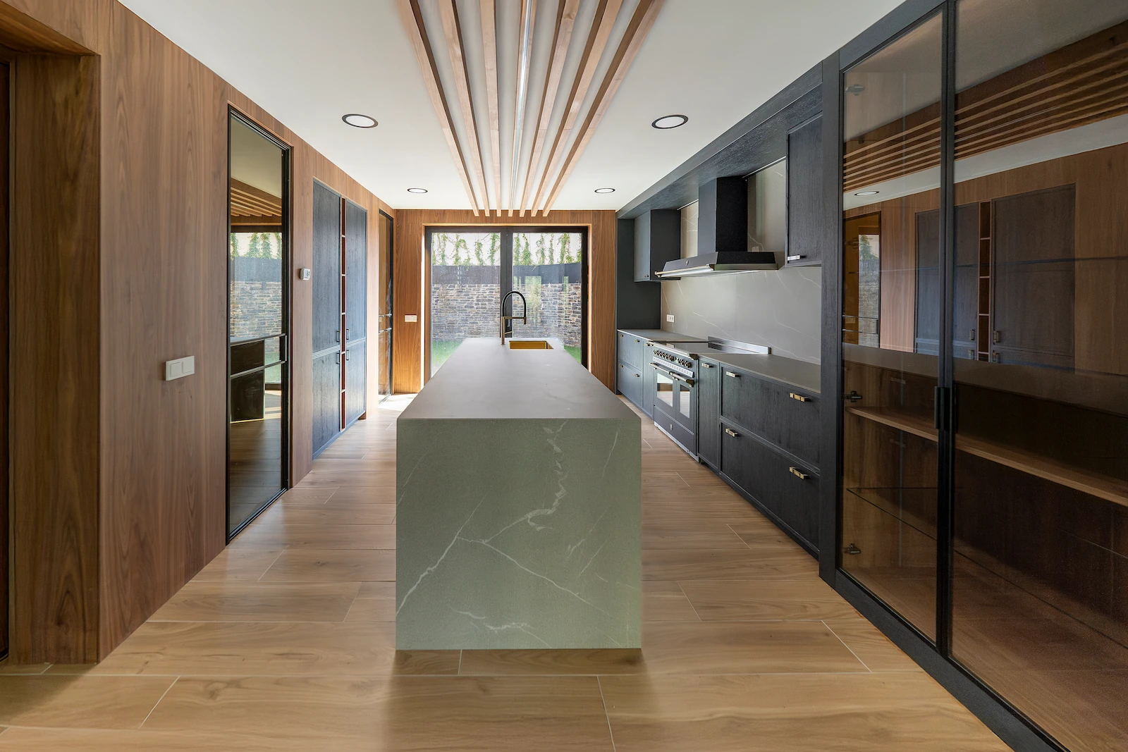 cocina chimenea casa en andorra