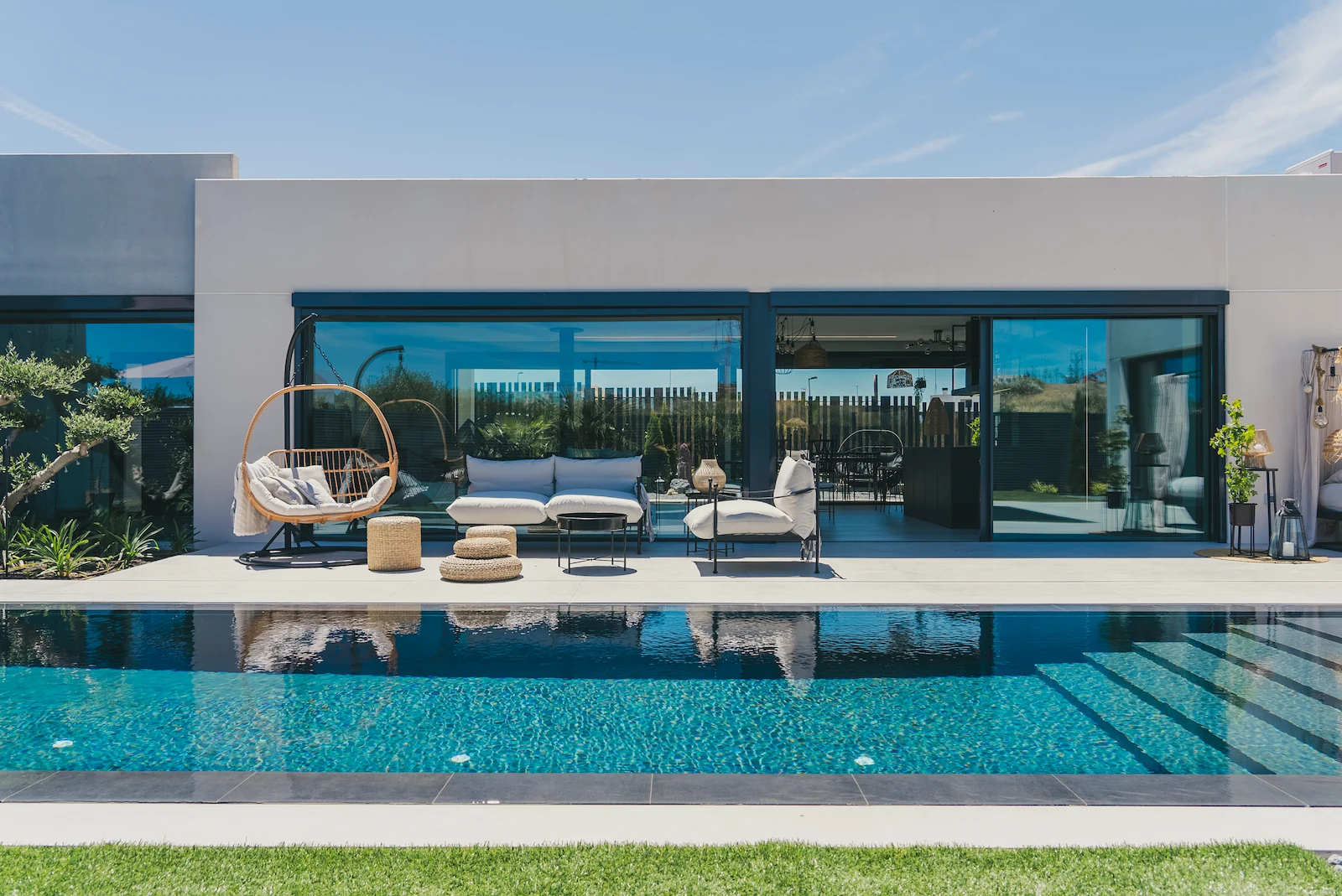 paisajismo porche casa en majadahonda