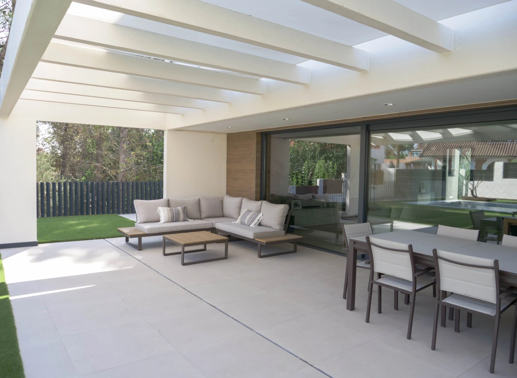 terraza del chalet