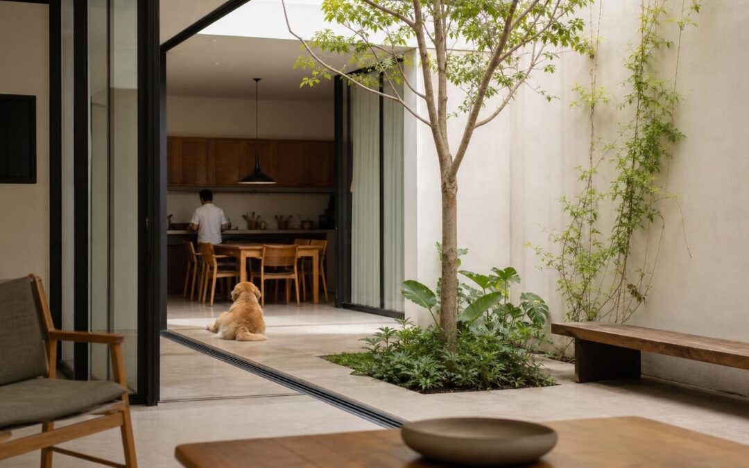 Casas con patio interior: luz y privacidad